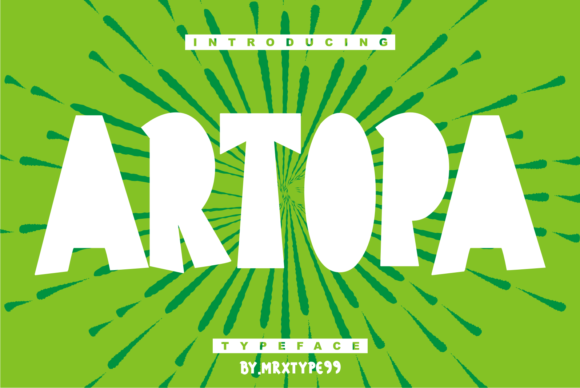 Artopa: A Bold Display Font for Editorial Design