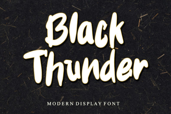 Black Thunder Font for Bold Design