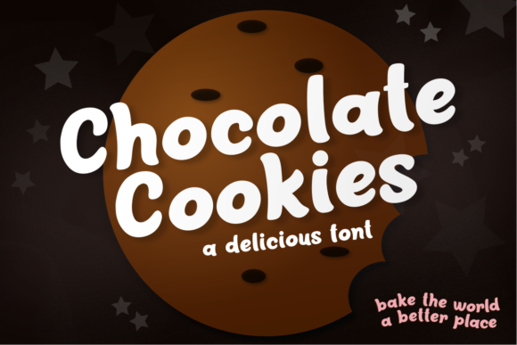 Chocolate Cookies Font for Creative Projects