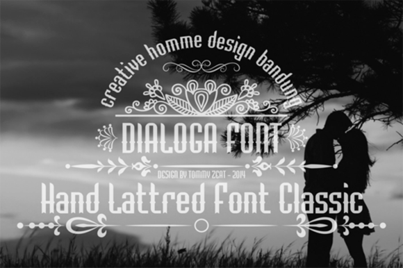 Dialoga: A Bold Vintage Font for Creative Projects