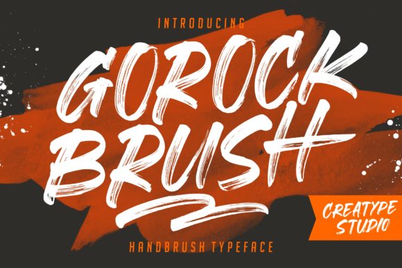 Gorock Brush: A Bold Font for Business