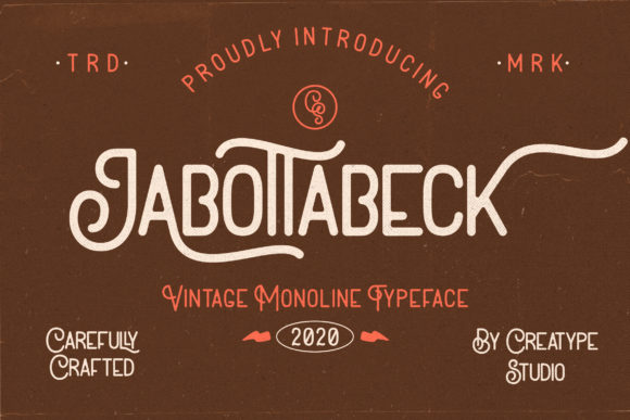 Jabottabeck: A Vintage Display Font