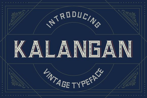 Kalangan: A Vintage Display Font