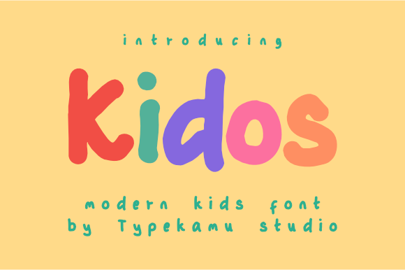 Kidos: A Bold Font for Creative Campaigns
