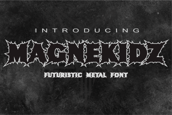 Magnekidz: A Spooky Display Font