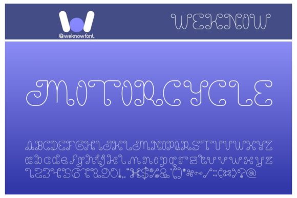 Motorcycle Font for Business