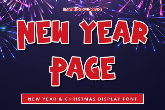 New Year Page Font for Bold Branding