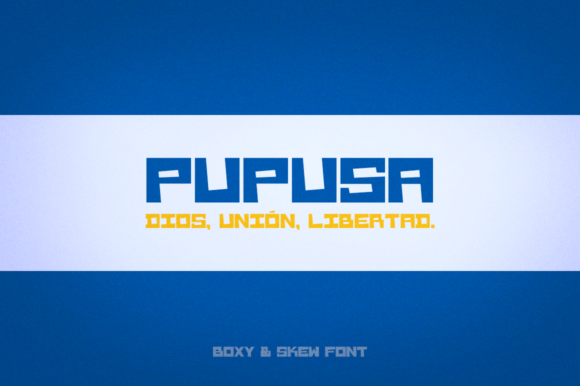 Pupusa Font: Bold, Stylish, and Perfect for Crafts