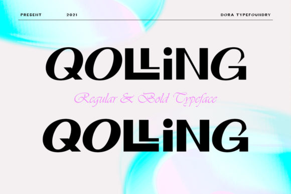 Qolling: A Bold Display Font