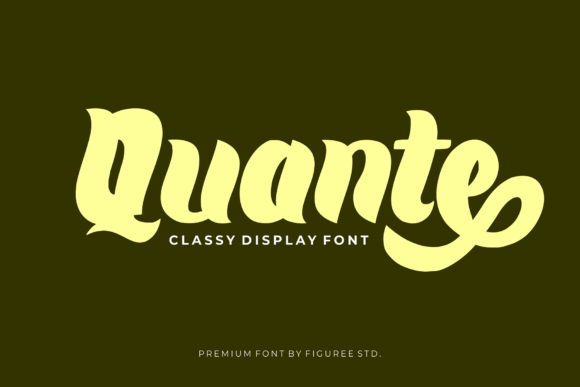 Quante: A Bold Display Font