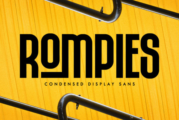 Rompies: A Bold Display Font for Designers