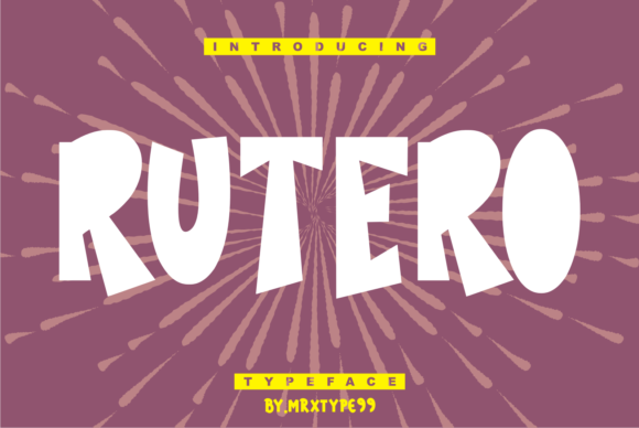 Rutero: A Bold Display Font for Creative Design