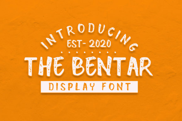 The Bentar Font: Bold, Beautiful, and Built for Crafters