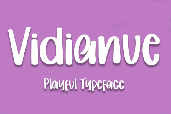 Vidianue: A Playful Display Font for Web Design