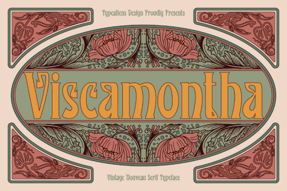 Viscamontha: A Bold Display Font for Web Design